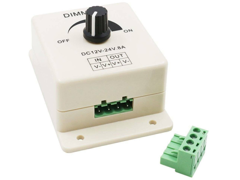 ero-lichttechnik.de - LED Dimmer 12-24V 1x 8A mit Drehknopf